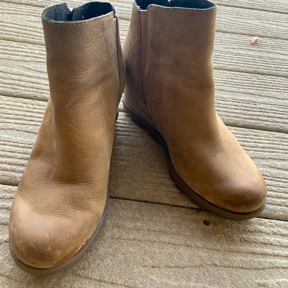 Sorel Joan of Arctic Wedge Zip Ash Brown